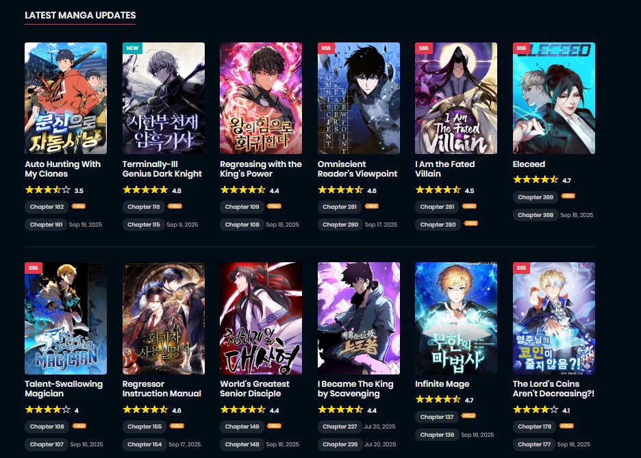 WebCentral free safe manhwa manhua reader